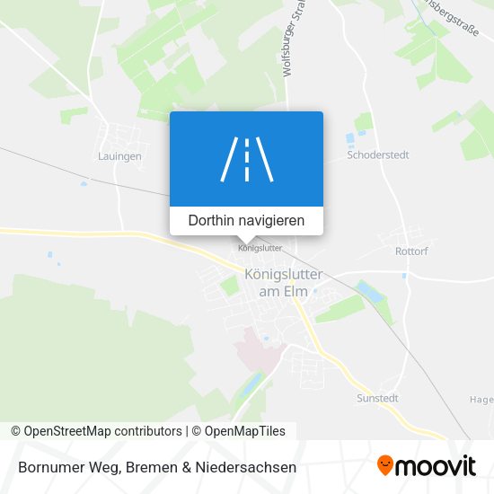 Bornumer Weg Karte