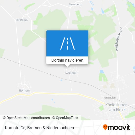 Kornstraße Karte