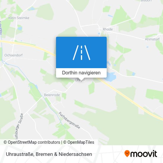 Uhraustraße Karte
