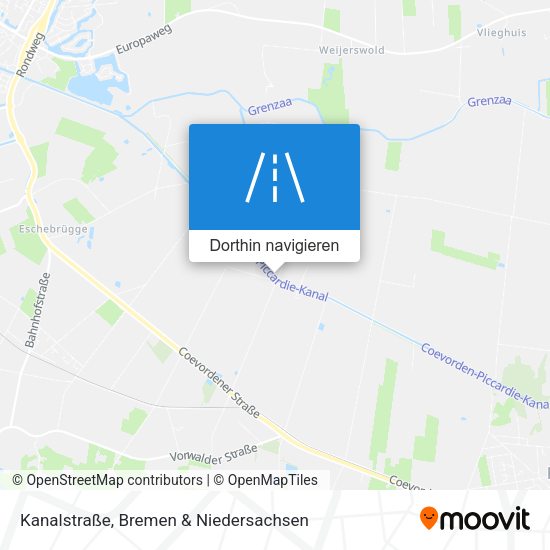 Kanalstraße Karte