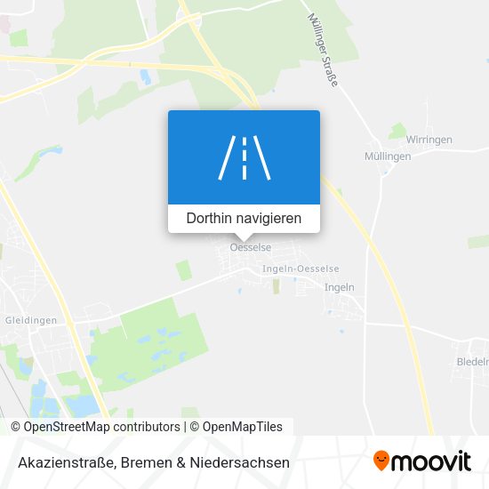 Akazienstraße Karte