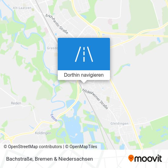 Bachstraße Karte