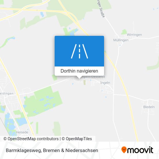 Barmklagesweg Karte