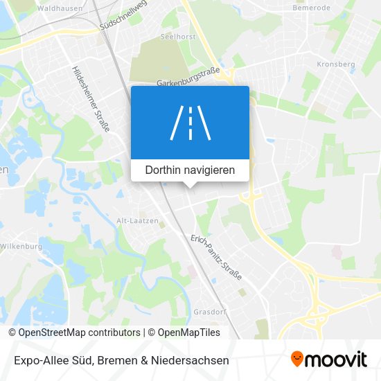 Expo-Allee Süd Karte