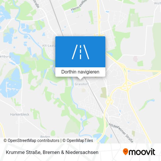 Krumme Straße Karte