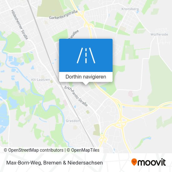 Max-Born-Weg Karte
