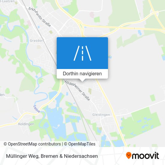Müllinger Weg Karte