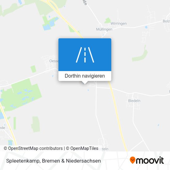 Spleetenkamp Karte
