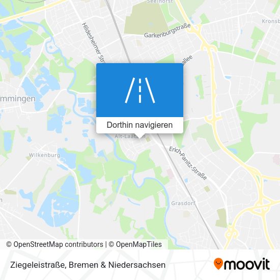 Ziegeleistraße Karte