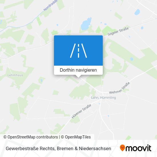 Gewerbestraße Rechts Karte
