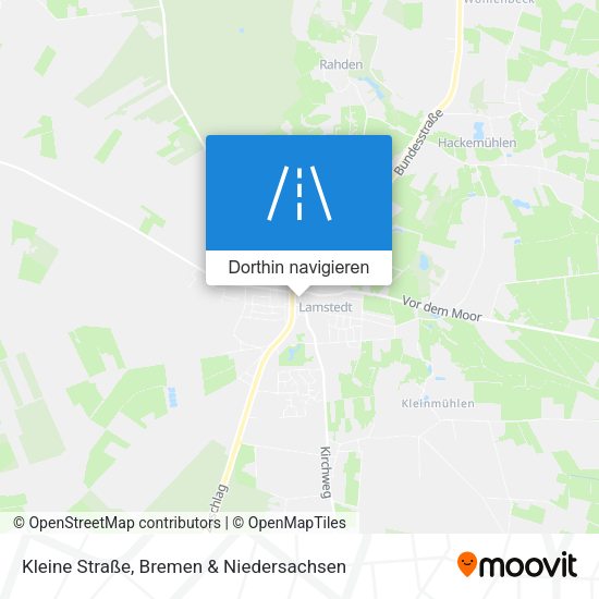 Kleine Straße Karte