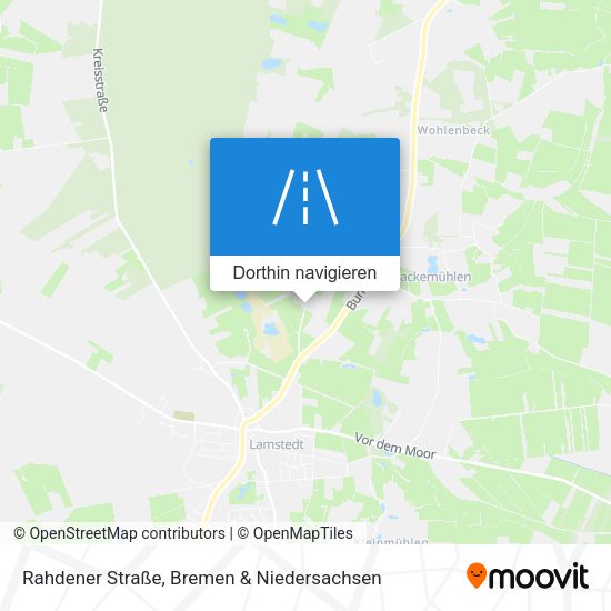 Rahdener Straße Karte