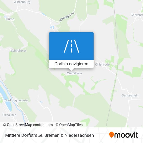 Mittlere Dorfstraße Karte