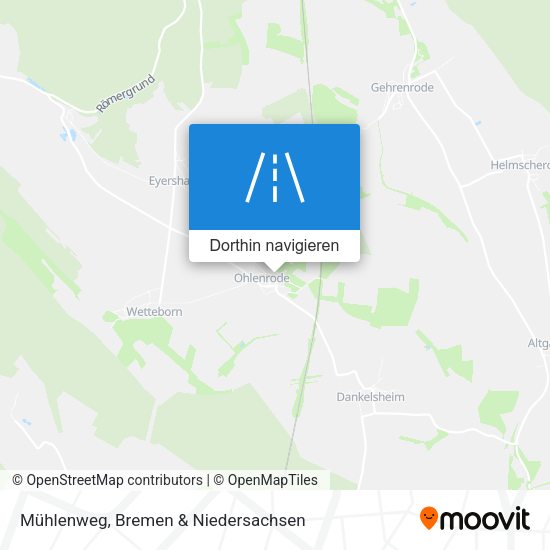 Mühlenweg Karte