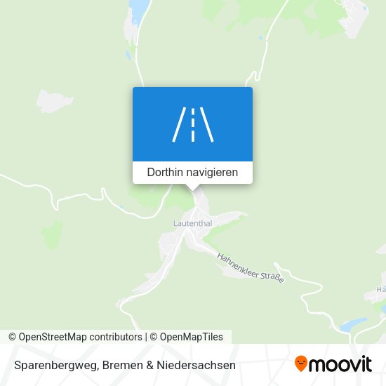 Sparenbergweg Karte