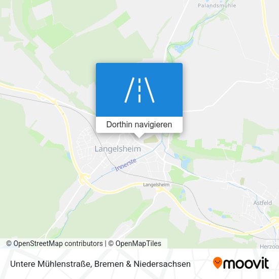 Untere Mühlenstraße Karte