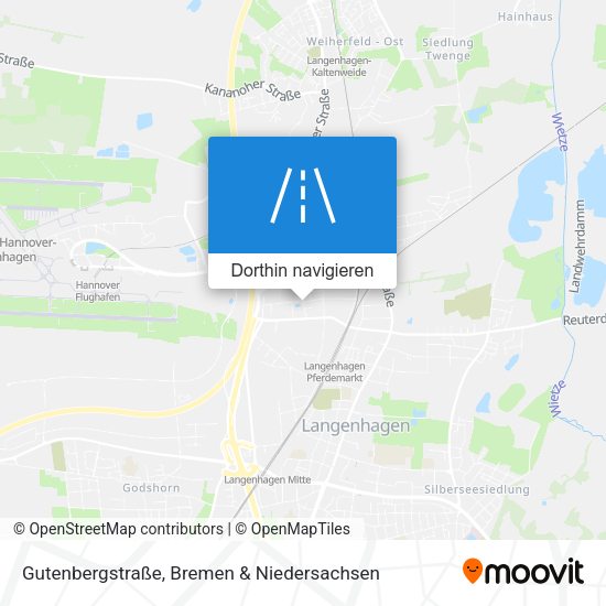 Gutenbergstraße Karte