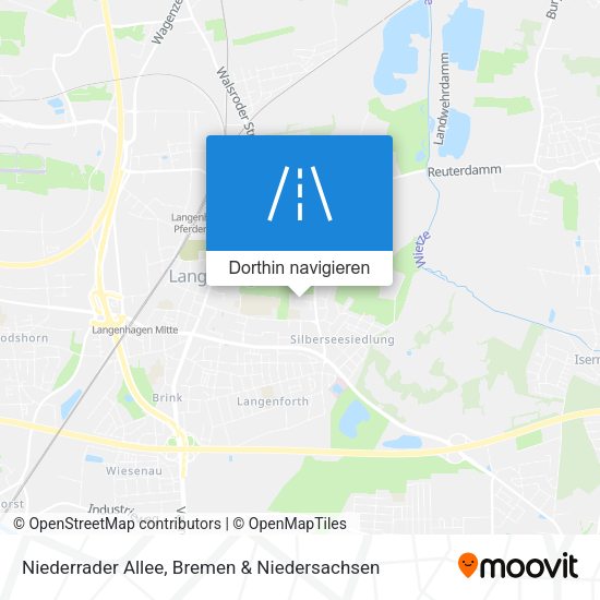 Niederrader Allee Karte