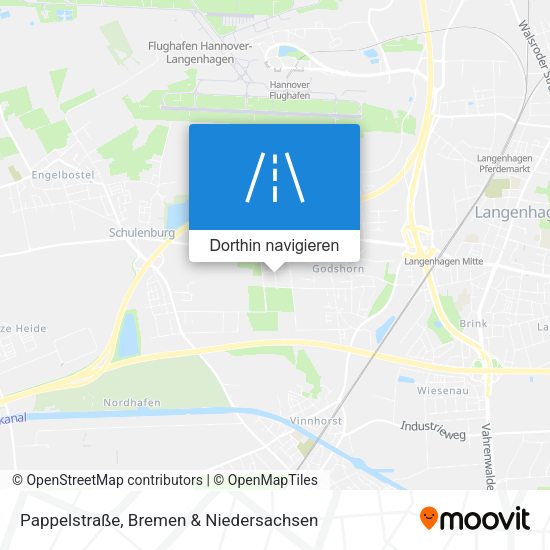 Pappelstraße Karte