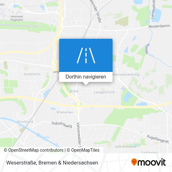 Weserstraße Karte