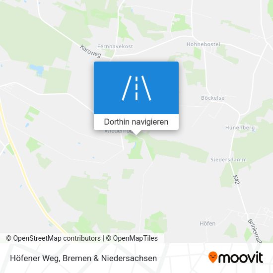 Höfener Weg Karte