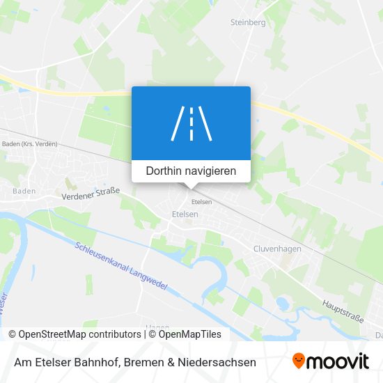 Am Etelser Bahnhof Karte