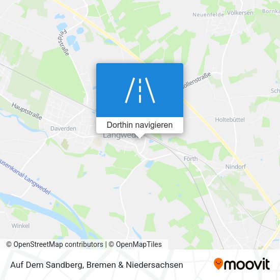 Auf Dem Sandberg Karte