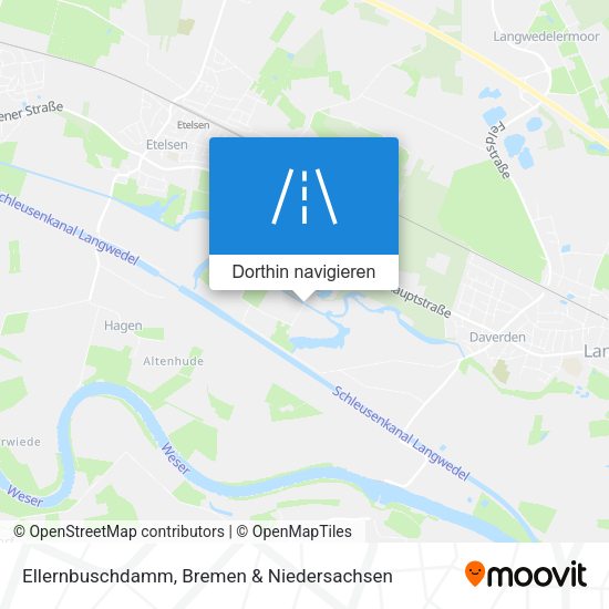 Ellernbuschdamm Karte