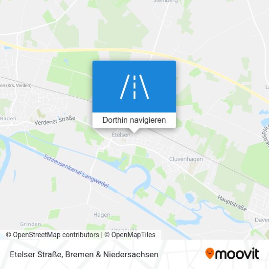 Etelser Straße Karte