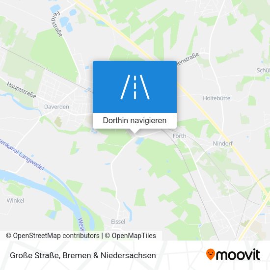 Große Straße Karte