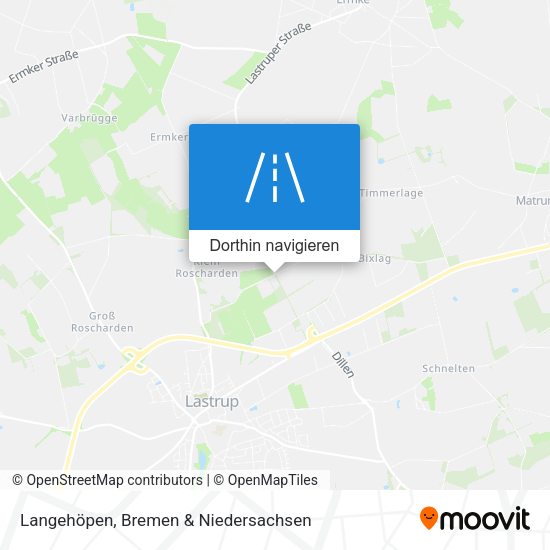 Langehöpen Karte