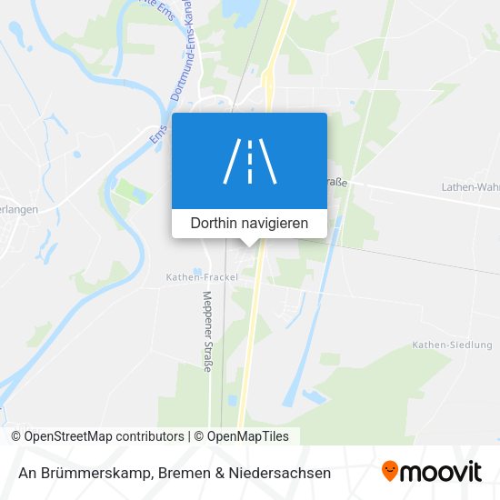 An Brümmerskamp Karte