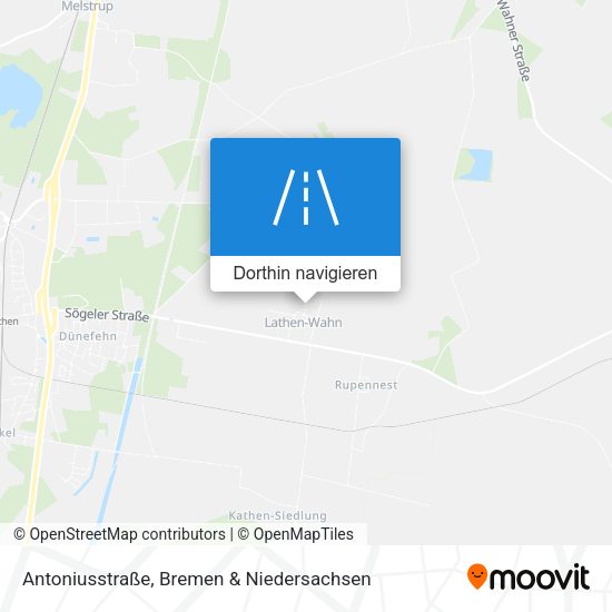 Antoniusstraße Karte