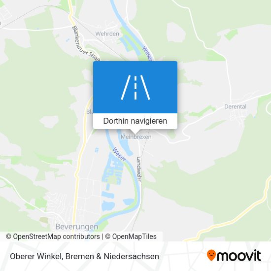 Oberer Winkel Karte