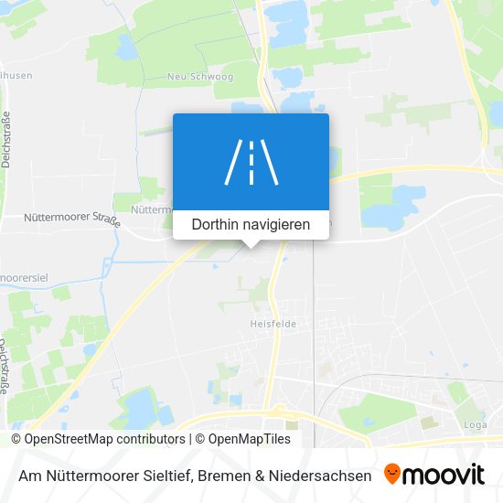 Am Nüttermoorer Sieltief Karte