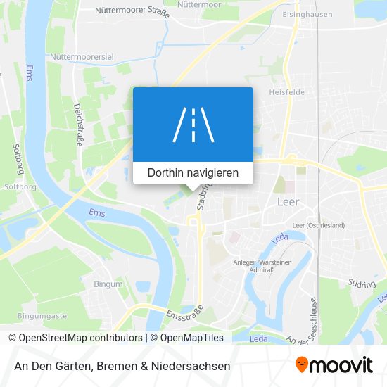 An Den Gärten Karte