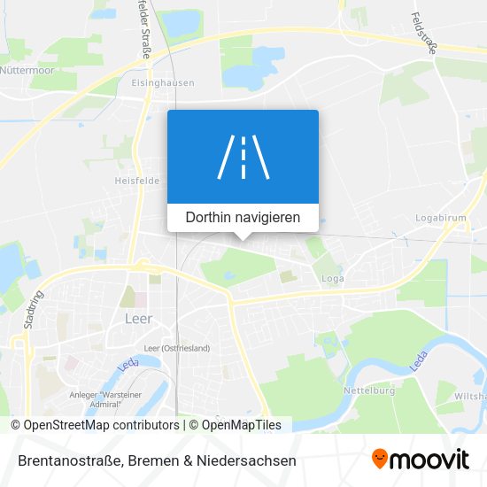 Brentanostraße Karte