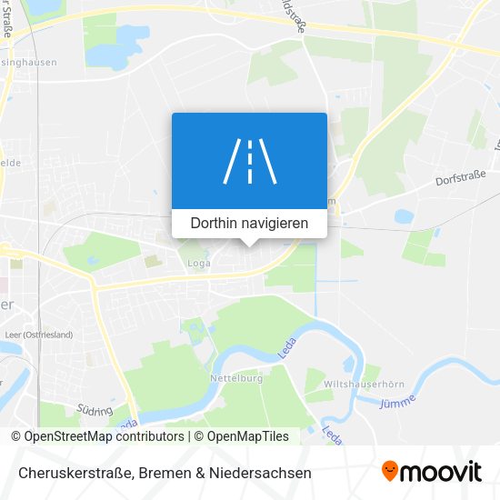 Cheruskerstraße Karte
