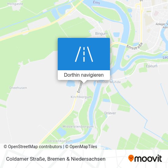 Coldamer Straße Karte