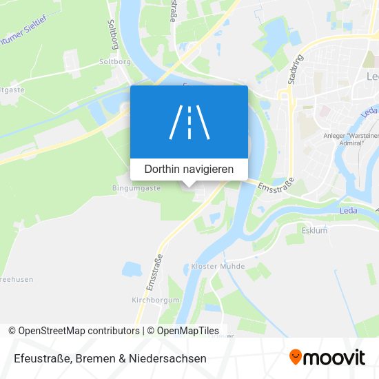 Efeustraße Karte