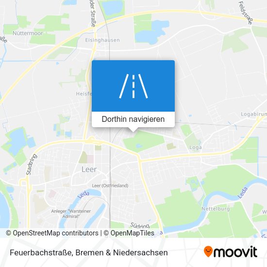 Feuerbachstraße Karte