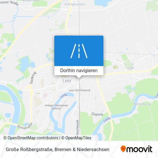 Große Roßbergstraße Karte