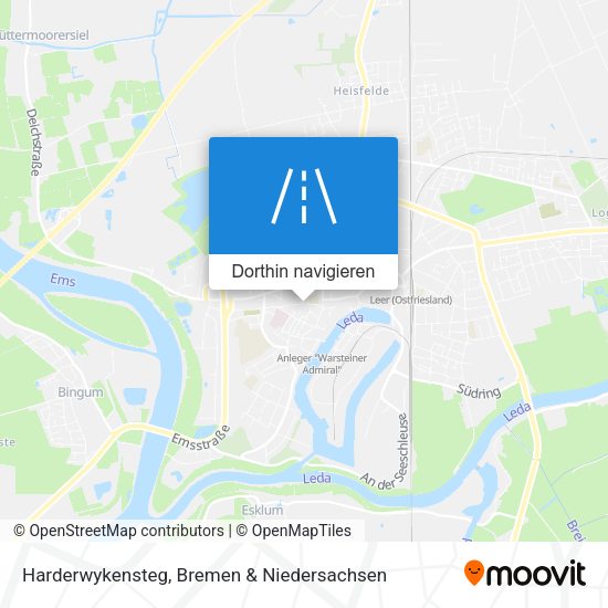 Harderwykensteg Karte