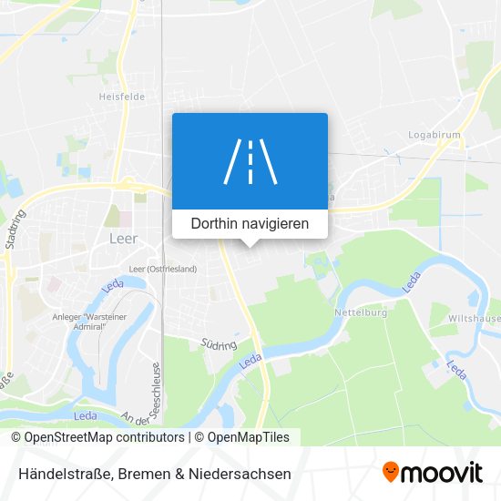Händelstraße Karte