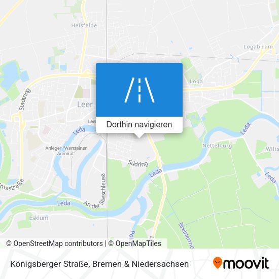 Königsberger Straße Karte