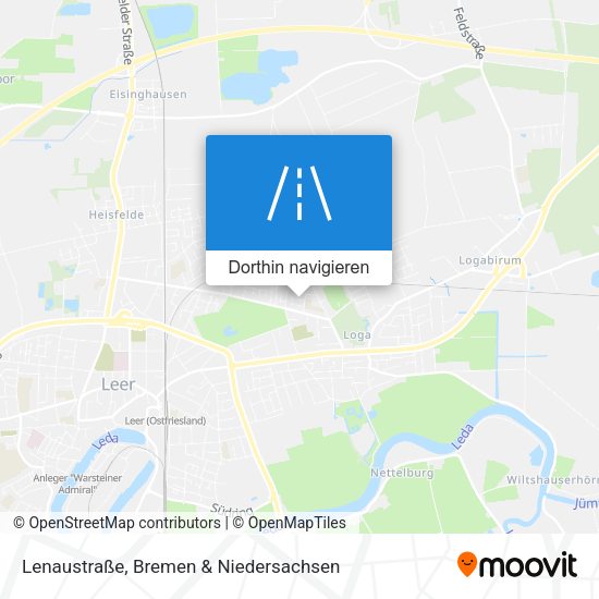 Lenaustraße Karte