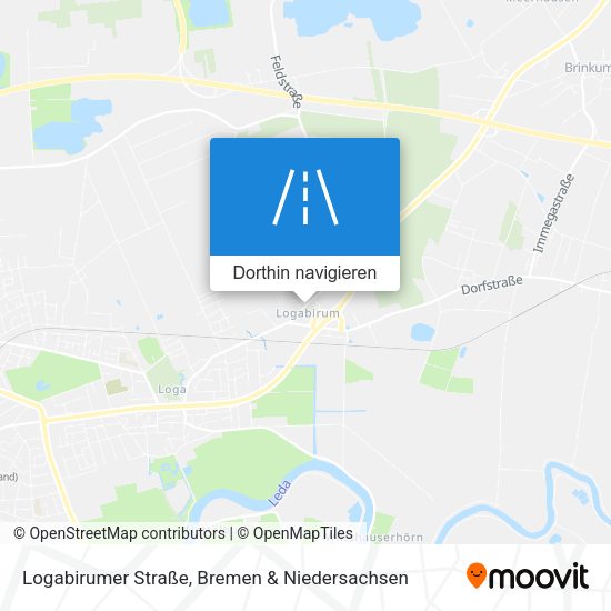 Logabirumer Straße Karte