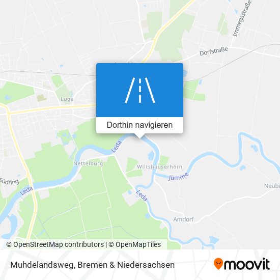 Muhdelandsweg Karte