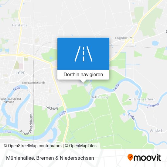 Mühlenallee Karte