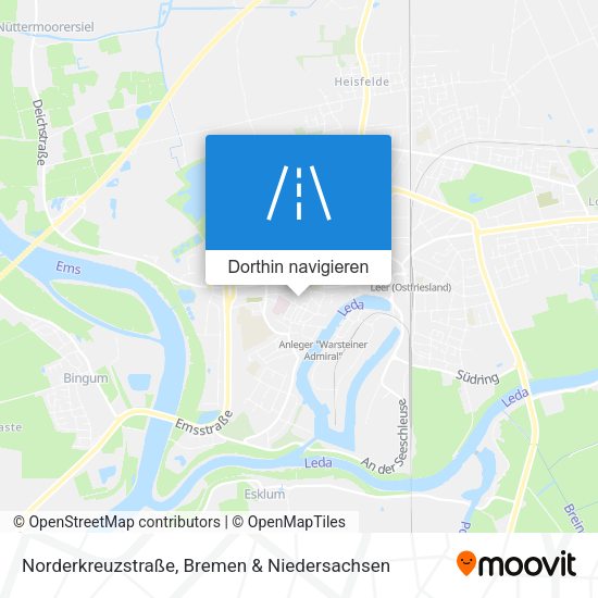 Norderkreuzstraße Karte